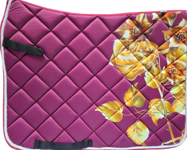 SJS Flower Print GP Saddle Pad - Image 2